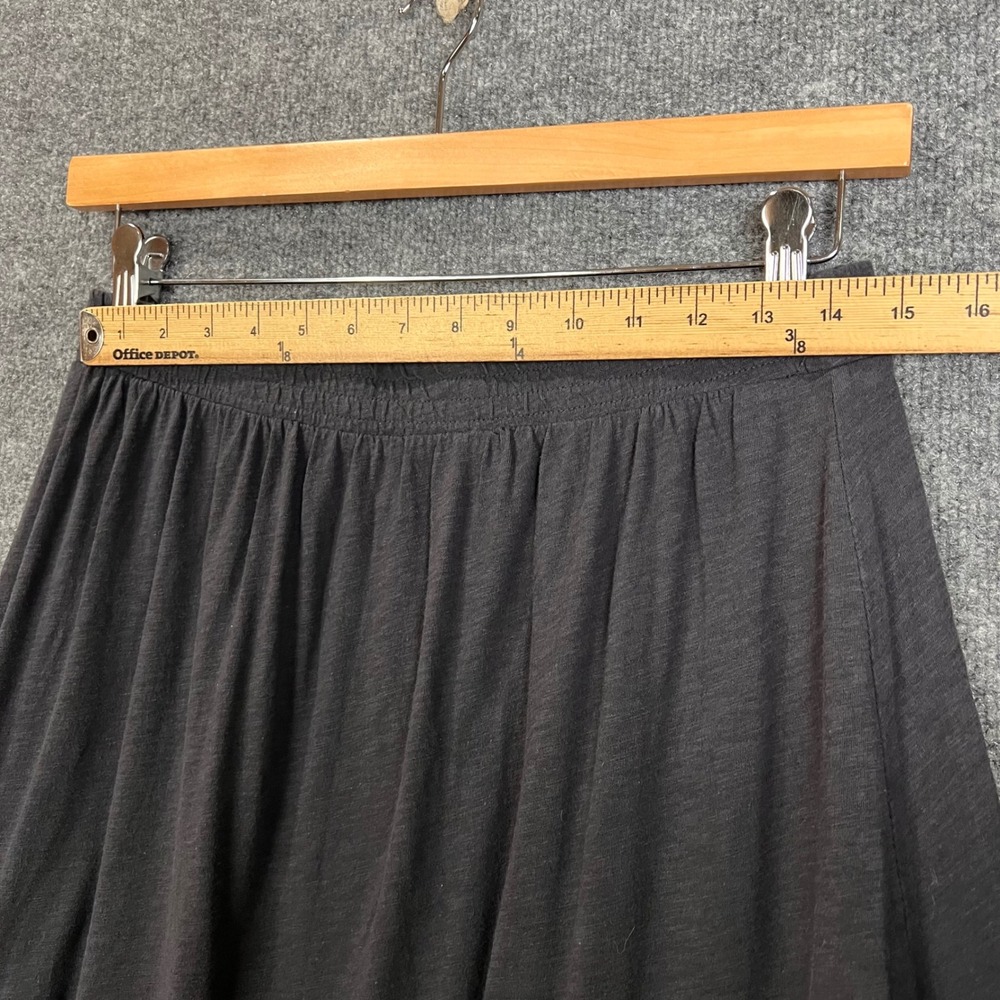 Z Supply Maxi Skirt Womens Large Charcoal Grey Excellent Tiered Cotton - Picture 4 of 8